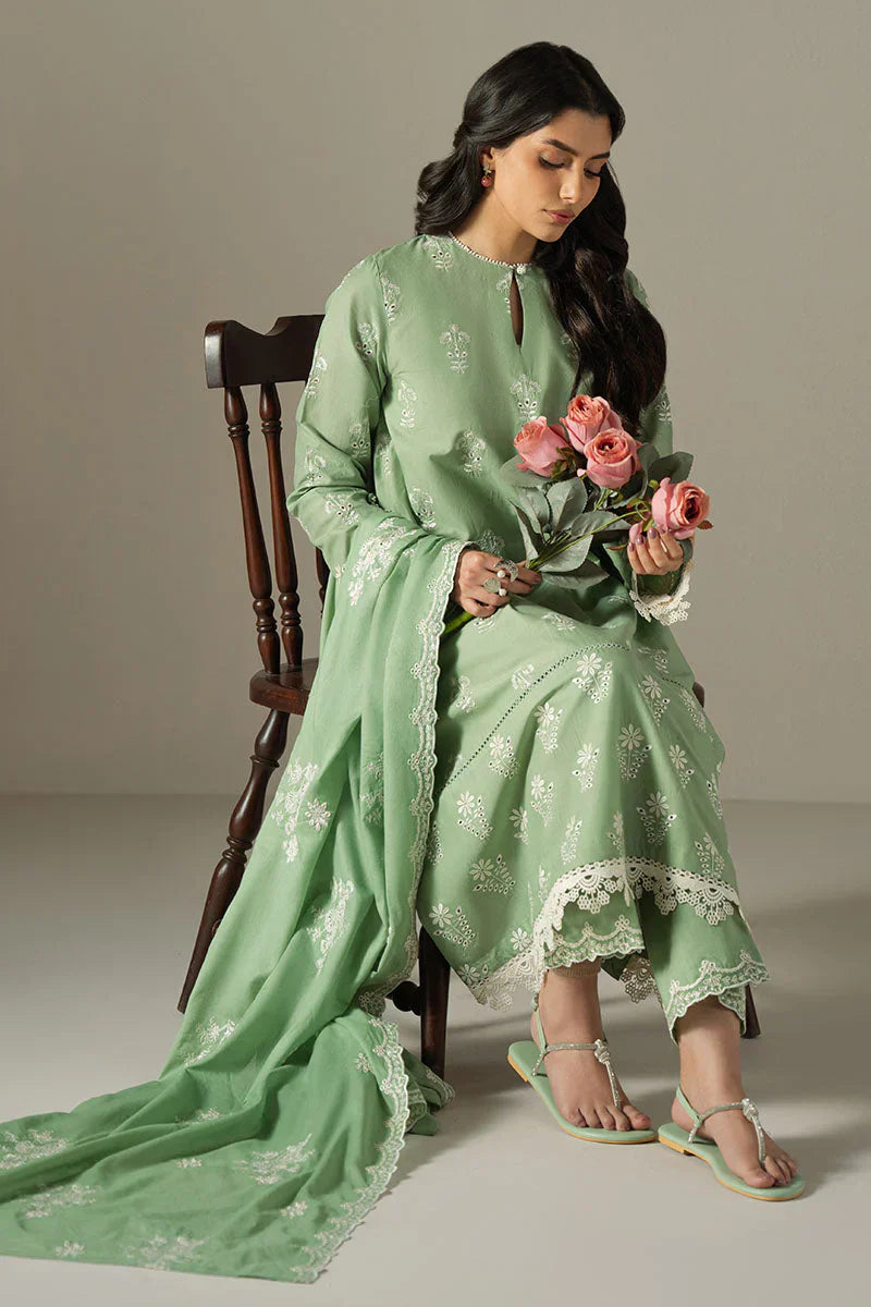 Cross Stitch Lawn Embroiderd Three Piece CS-011