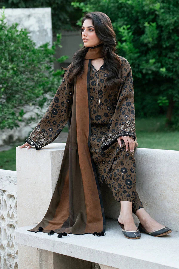 Baroque | Digital Printed Lawn Three Piece BQR-07