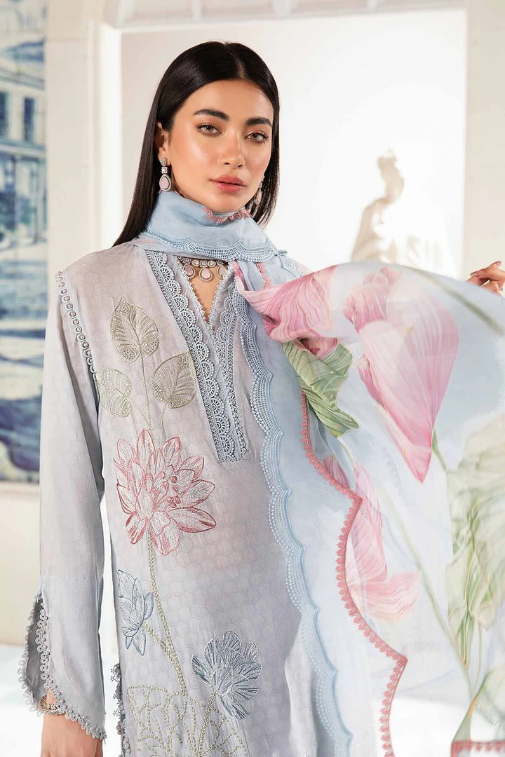 3 Piece - Printed Lawn Maria B Suit | M - 503