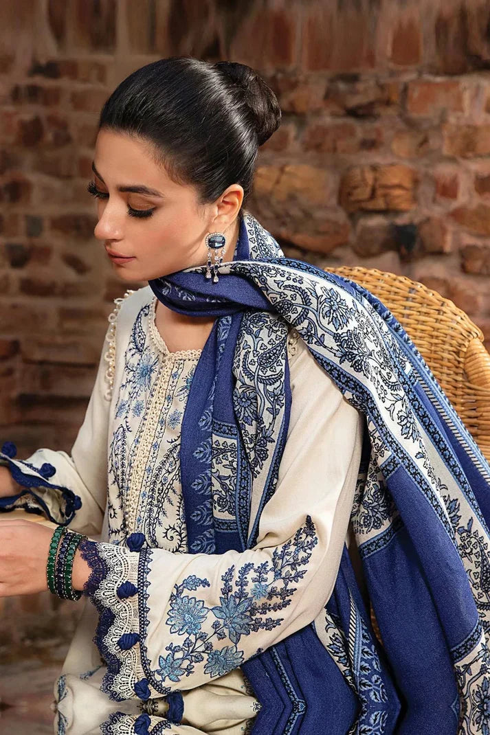 3 Piece - Heavy Embroidered Lawn Suit (Maria B) | SP - 40