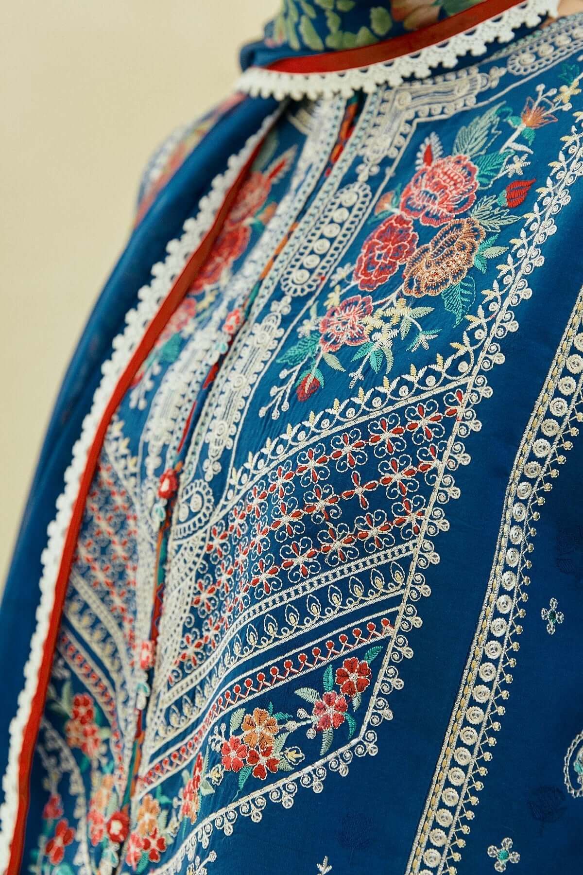 3 Piece - Embroidered Dhanak Eid Collection | COCO - 12