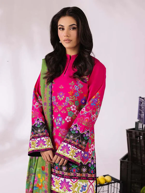 COCO BY ZARA SHAHJAHAN Printed three piece suit D-299
