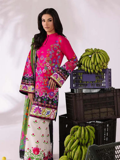 COCO BY ZARA SHAHJAHAN Printed three piece suit D-299