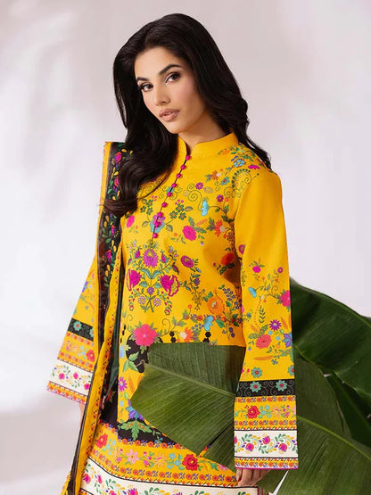 COCO BY ZARA SHAHJAHAN Printed three piece suit D-297