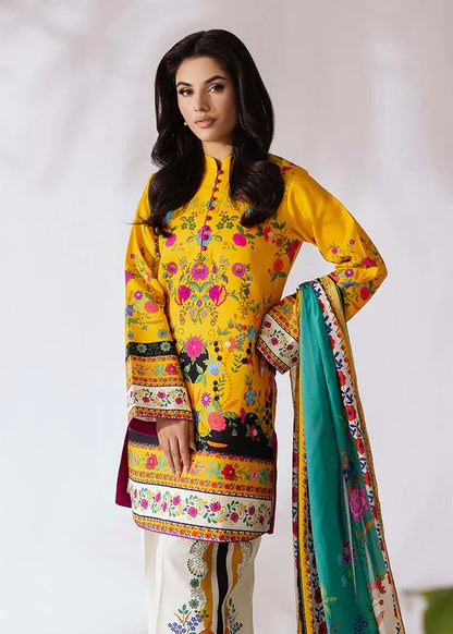 COCO BY ZARA SHAHJAHAN Printed three piece suit D-297
