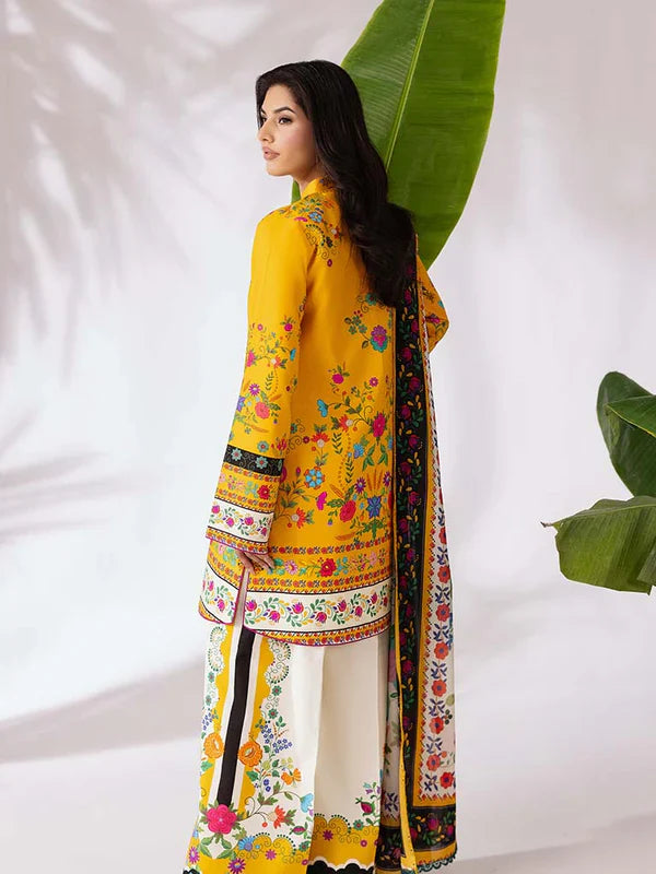 COCO BY ZARA SHAHJAHAN Printed three piece suit D-297