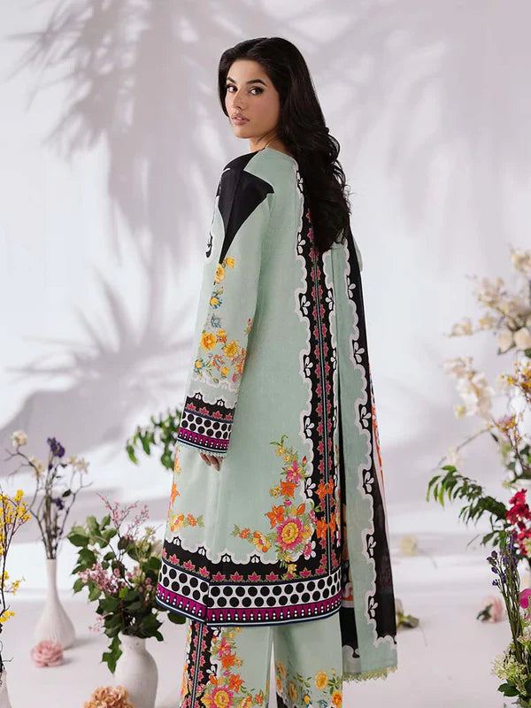 COCO BY ZARA SHAHJAHAN Printed three piece suit D-298