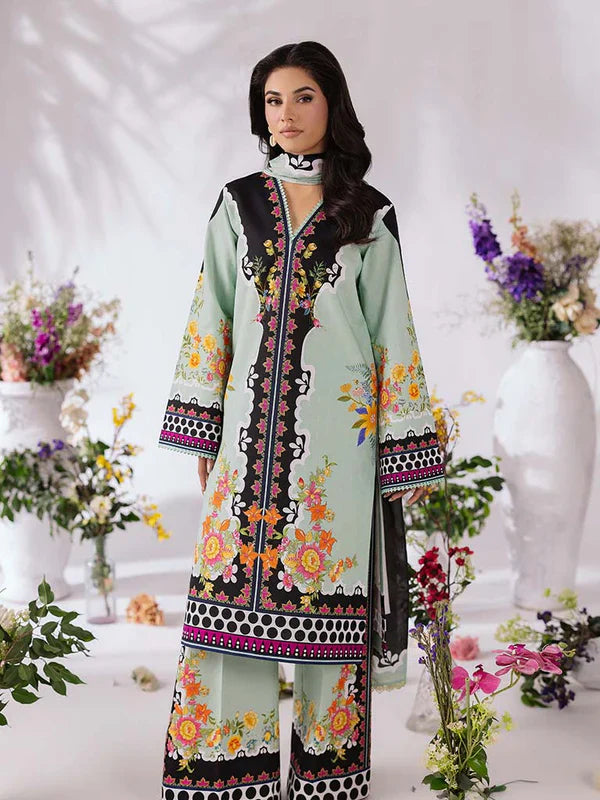 COCO BY ZARA SHAHJAHAN Printed three piece suit D-298