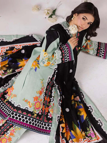 COCO BY ZARA SHAHJAHAN Printed three piece suit D-298