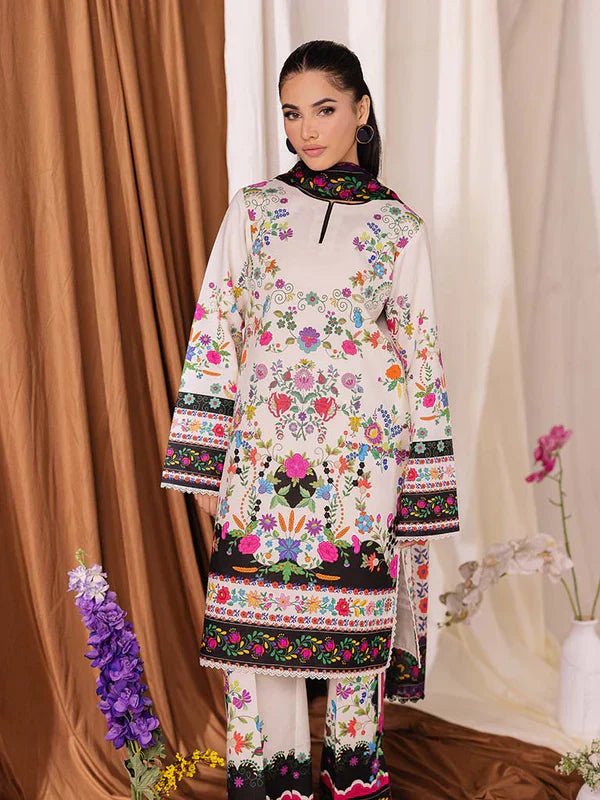 COCO BY ZARA SHAHJAHAN Printed three piece suit D-295