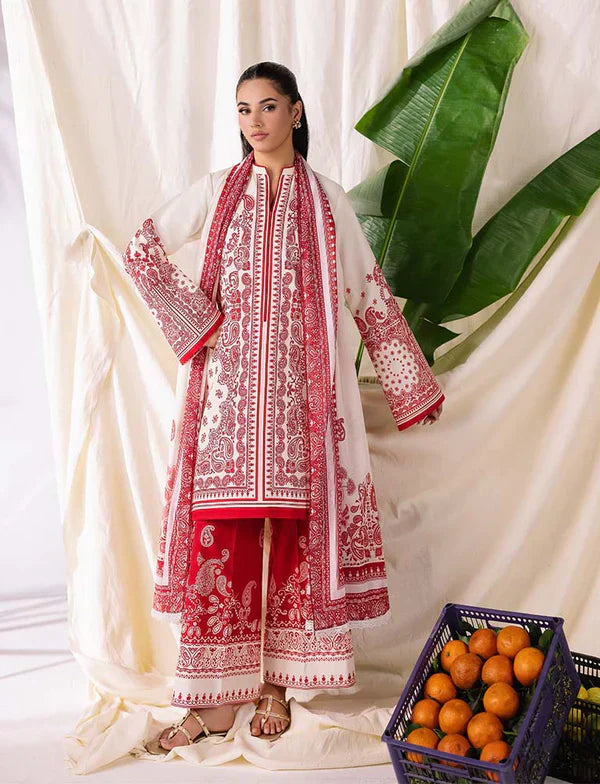 COCO BY ZARA SHAHJAHAN Printed three piece suit D-296