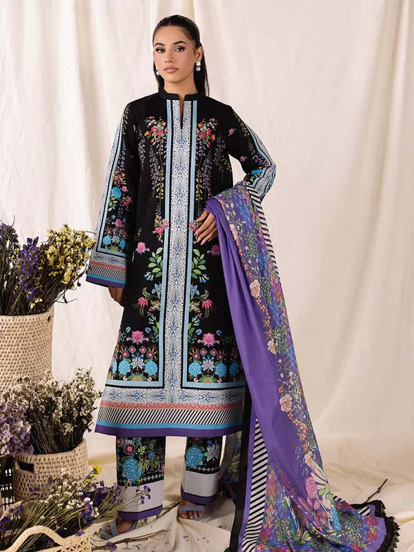 COCO BY ZARA SHAHJAHAN Printed three piece suit D-291
