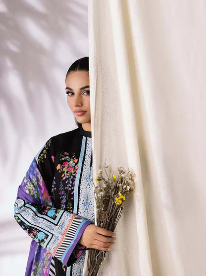COCO BY ZARA SHAHJAHAN Printed three piece suit D-291
