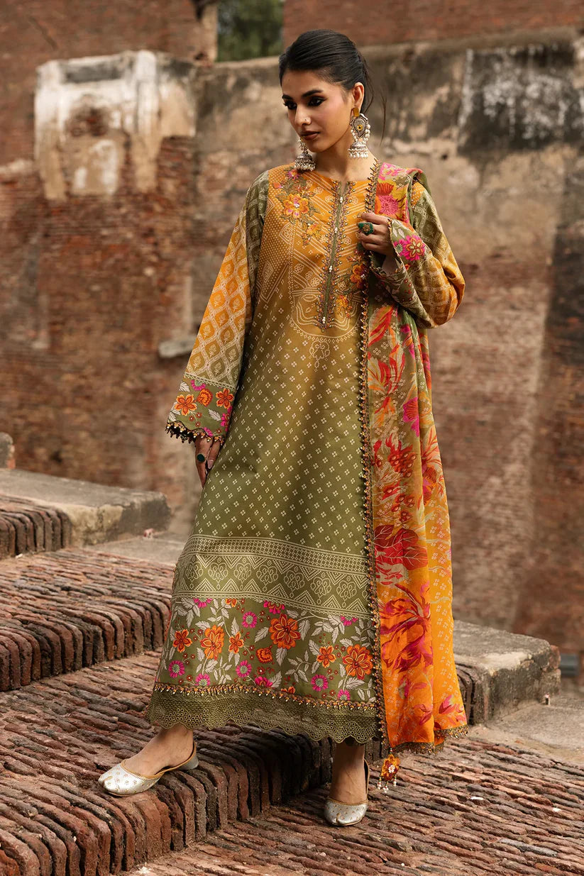 Charizma D-814 Printed three piece suit