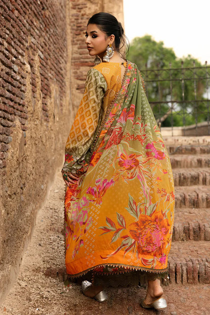 Charizma D-814 Printed three piece suit