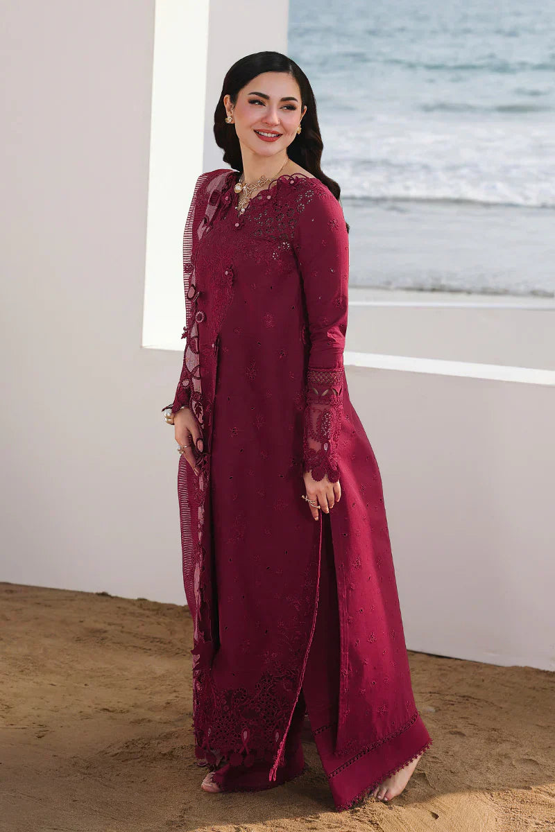 Qalamkar Embroidered lawn Three Piece QL-308