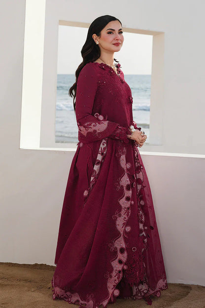Qalamkar Embroidered lawn Three Piece QL-308