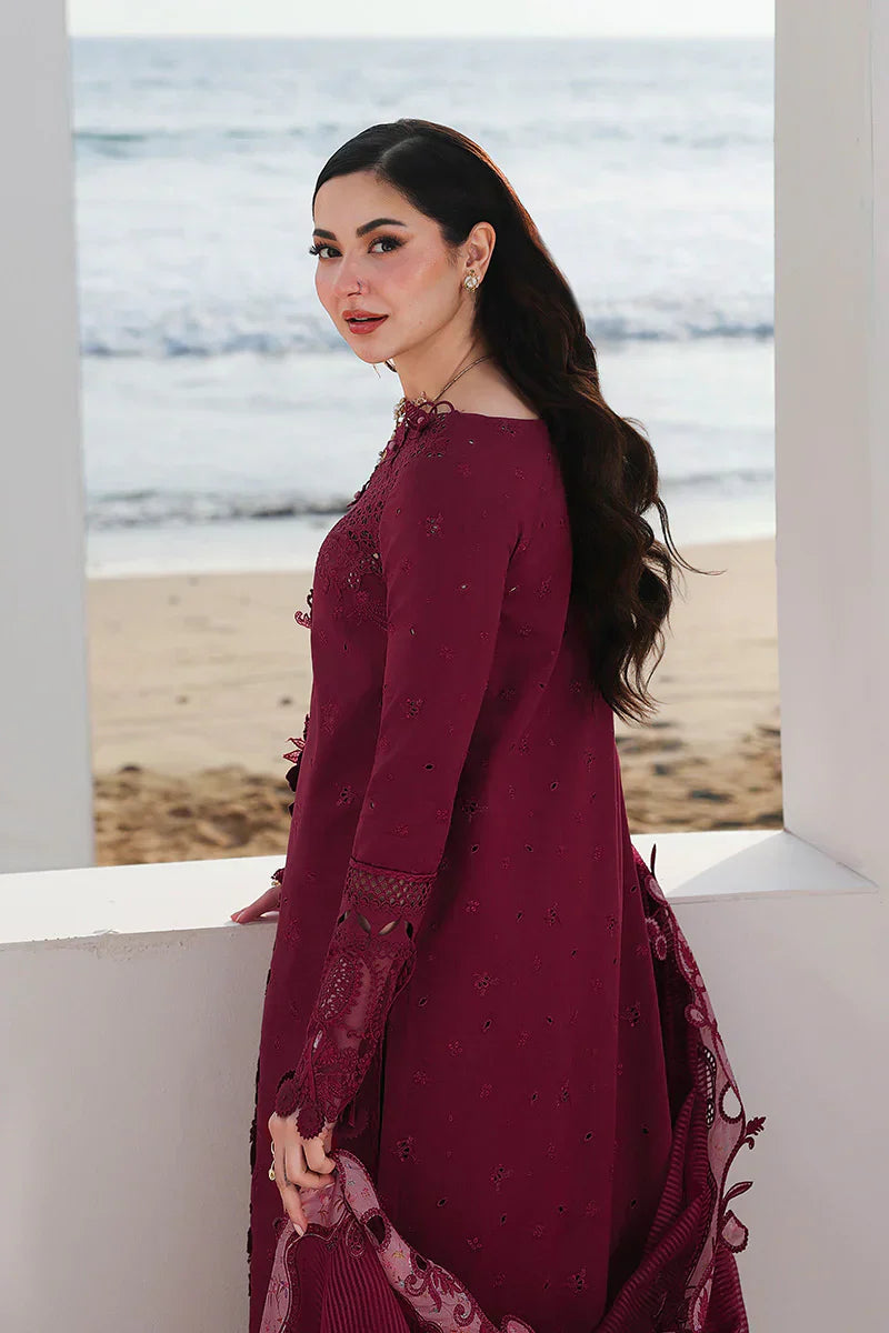 Qalamkar Embroidered lawn Three Piece QL-308