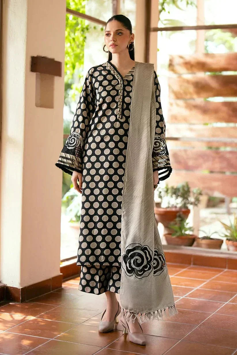 Sapphire D-802 Circle Khaddar Printed 3pc