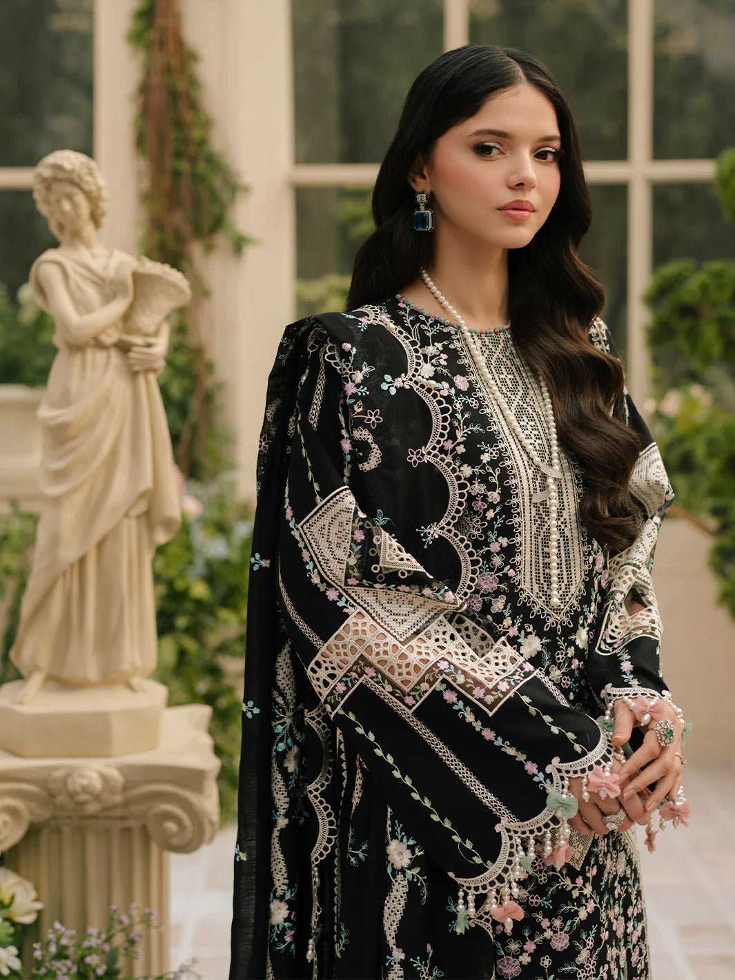 Eid Collection BIN ILYAS Embroidered lawn Three Piece BIL-06