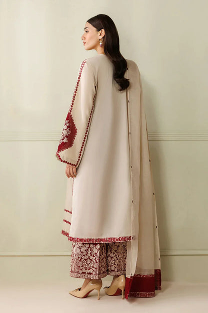 Baroque Embroidered lawn Three Piece Bqr-789