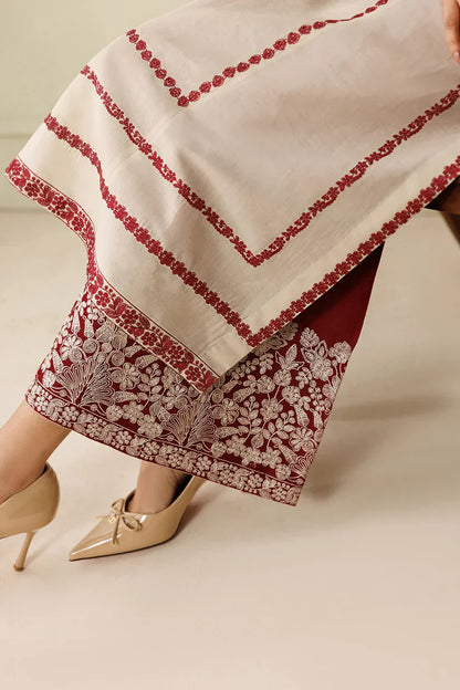 Baroque Embroidered lawn Three Piece Bqr-789