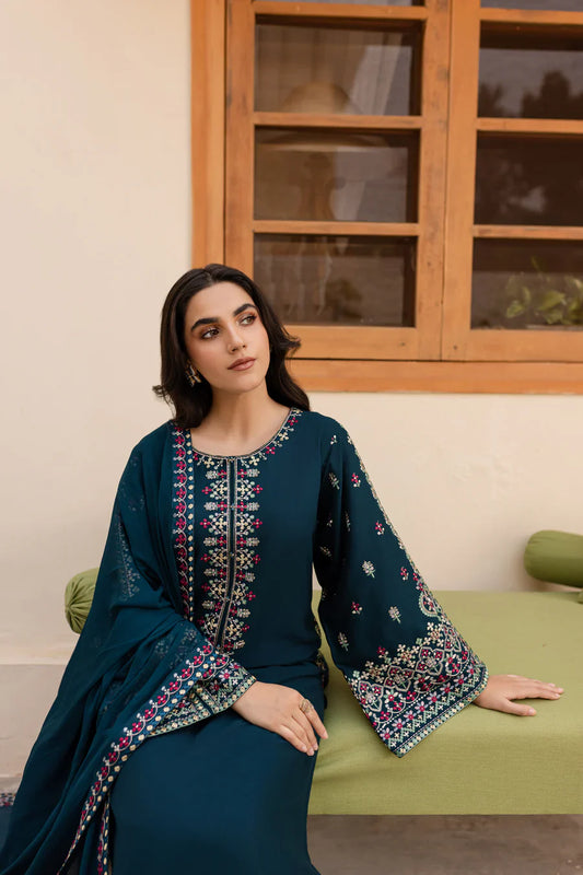 3 Piece - Nihan Embroidered Lawn Suit | SP - 29