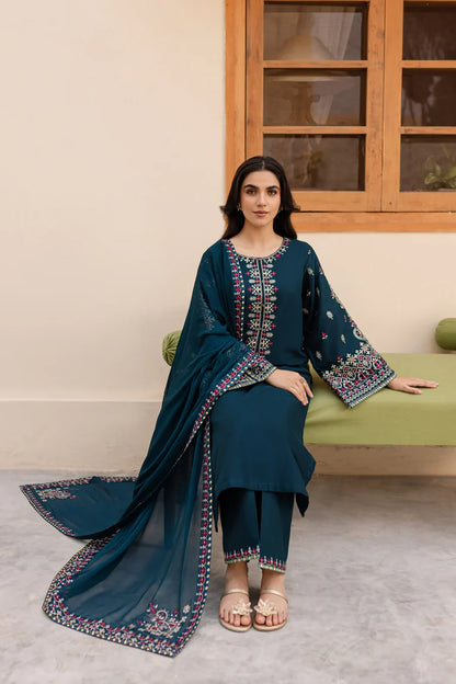 3 Piece - Nihan Embroidered Lawn Suit | SP - 29