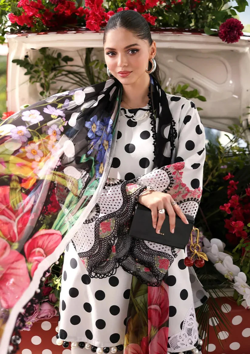 Maria B D-810 Printed three piece suit