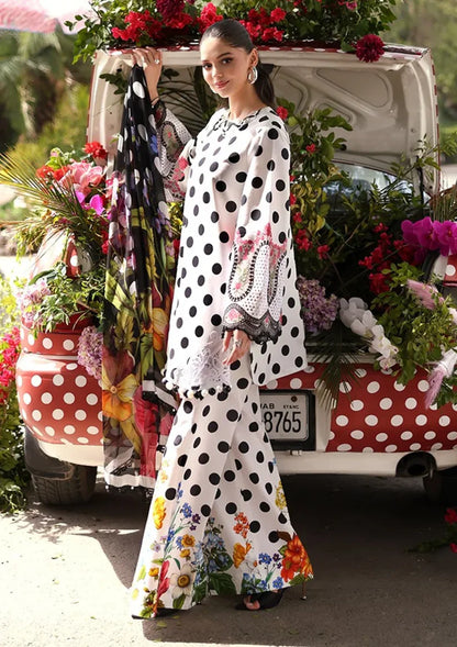 Maria B D-810 Printed three piece suit