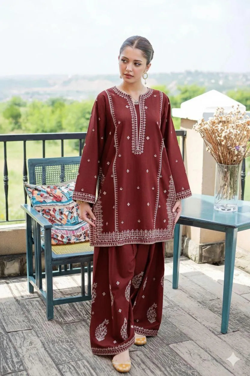 Batik D-316 Embroidered Two Piece Lawn Collection