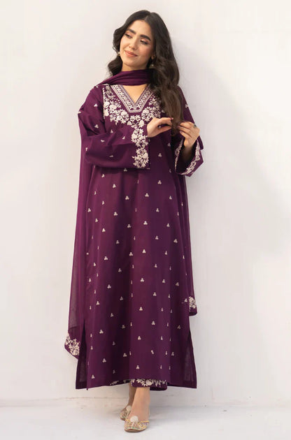 Summer 3PC Lawn Embroidered Suit - LC278