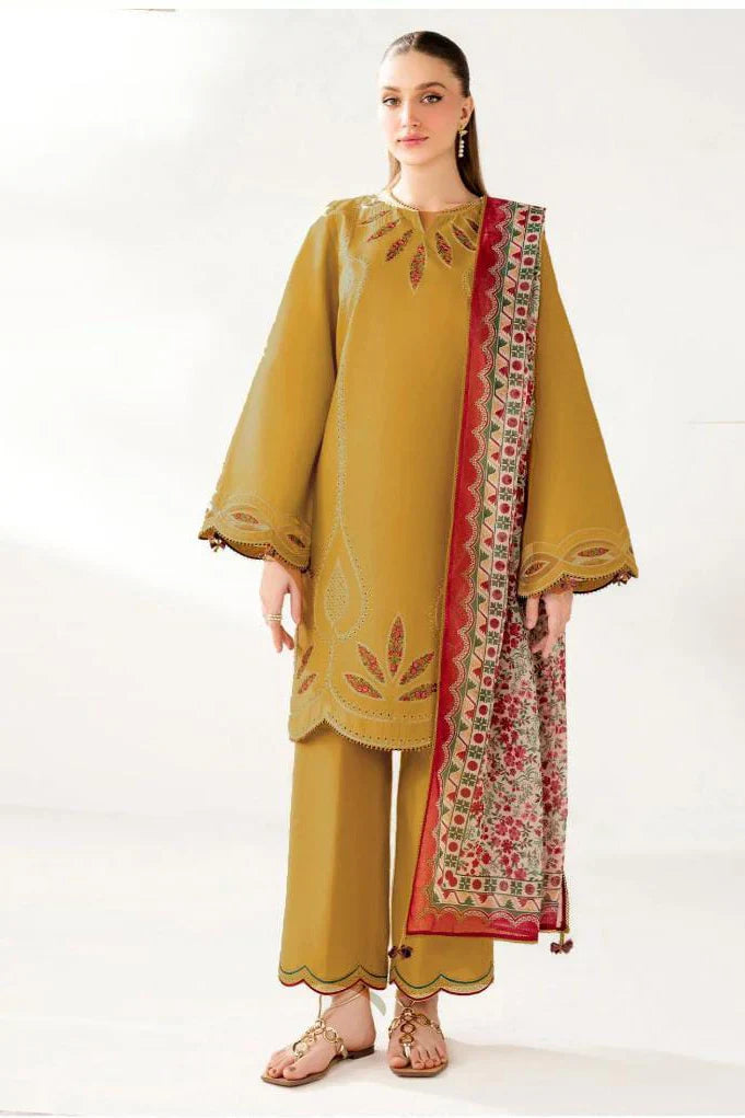 jazmin Embroidered Dhanak Three Piece jz-176