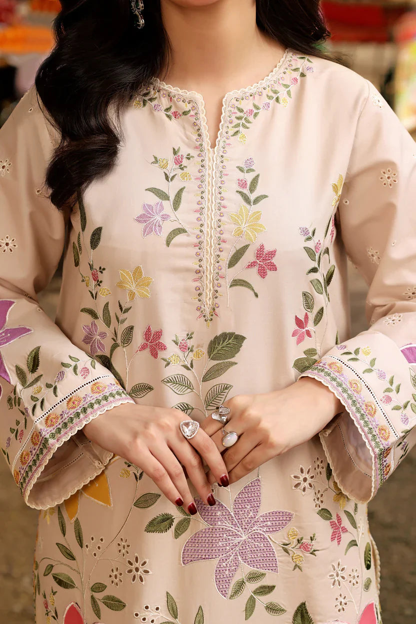 3 Piece - Aneelas Embroidered Lawn Suit (Summer Collection) | D-328