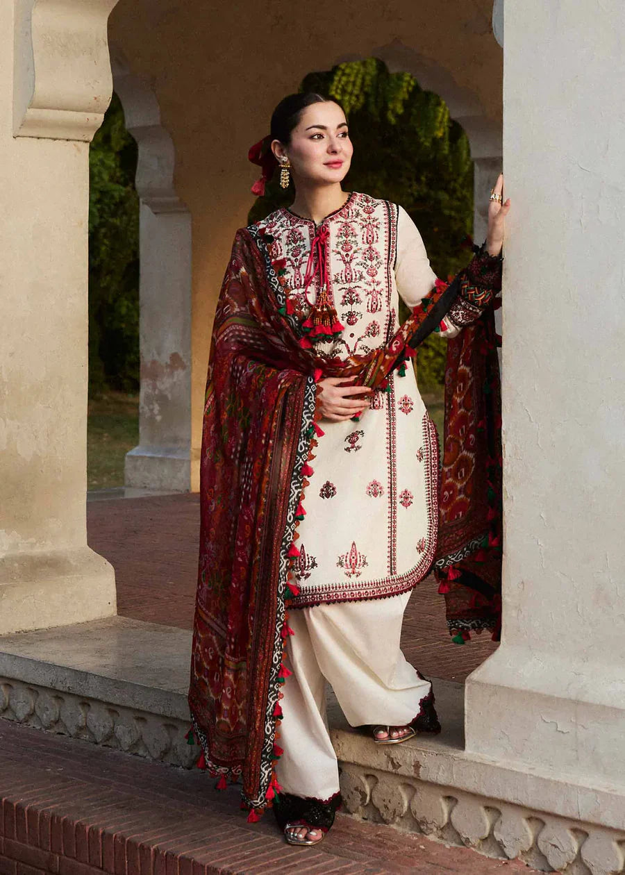 HUSSAIN REHAR - UNSTITCHED 3PC LAWN EMBROIDERED D-194