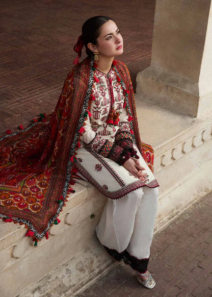 HUSSAIN REHAR - UNSTITCHED 3PC LAWN EMBROIDERED D-194