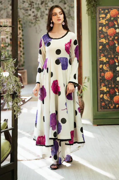 3 Piece - Shamoz Printed Silk Suit | SP - 006