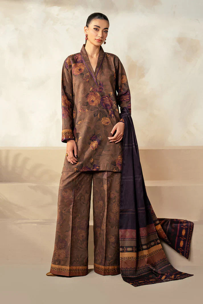 Baroque | Digital Printed Lawn Three Piece BQR-01