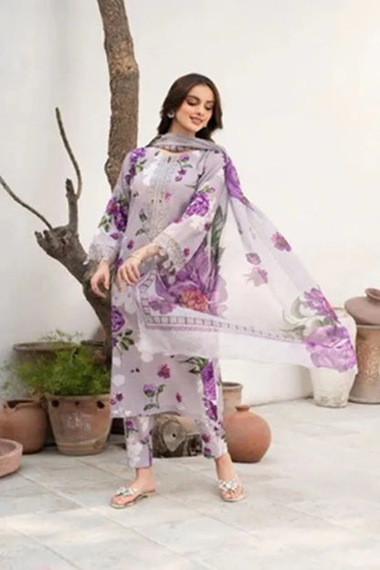 Sapphire D-803 Lawn Printed three piece