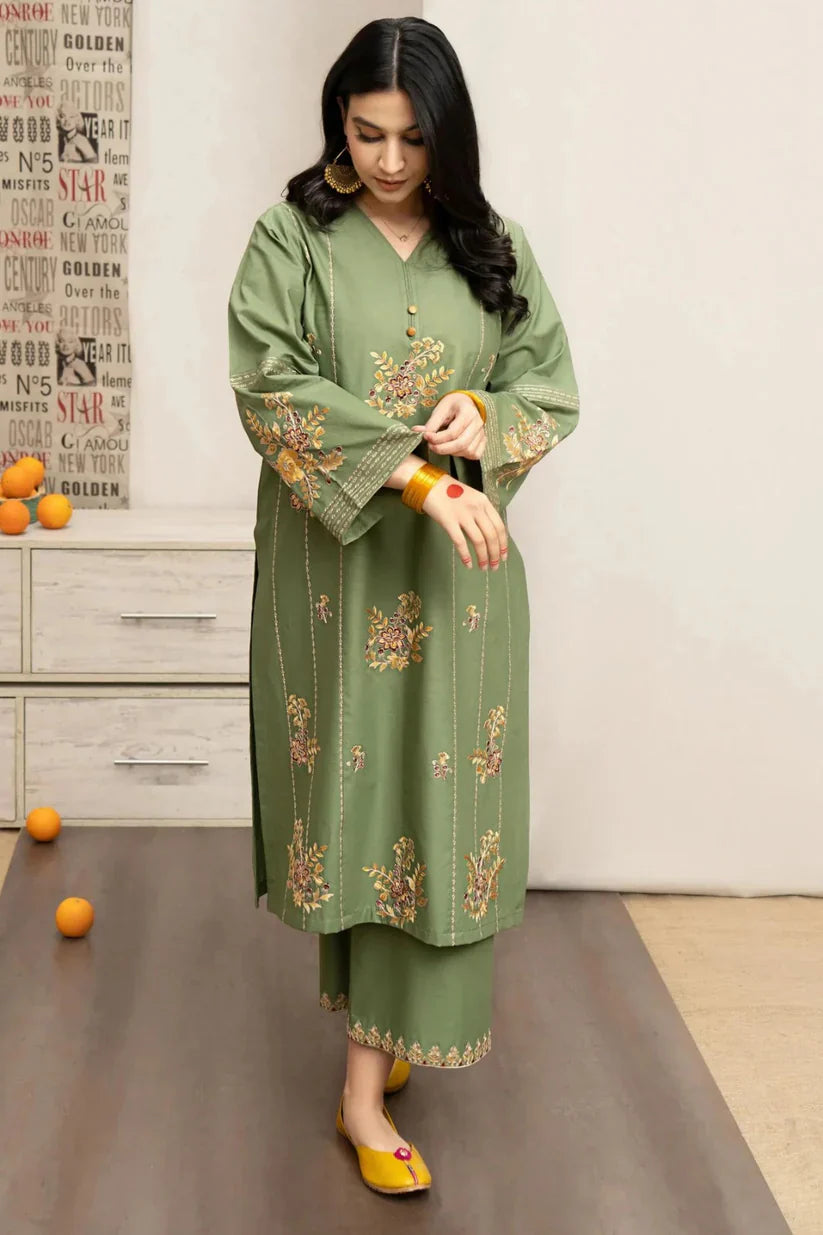 3 Piece - Embroidered Lawn Suit (Urge) | UR - 721