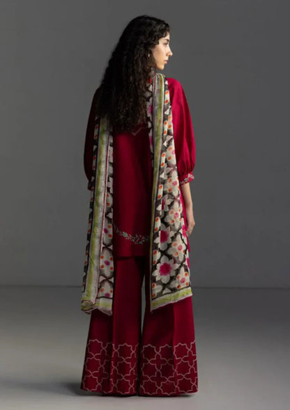Zara Shahjahan Embroidered lawn Three Piece Coco-91