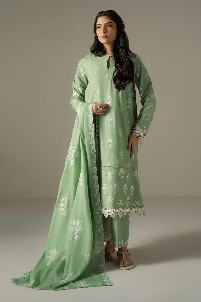 Cross Stitch Lawn Embroiderd Three Piece CS-011