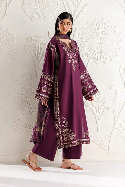 3 Piece - Iznik Embroidered Lawn Suit (Summer Collection) | D-023