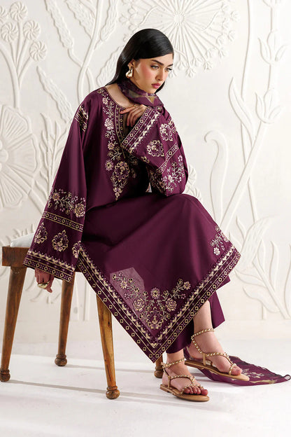 3 Piece - Iznik Embroidered Lawn Suit (Summer Collection) | D-023