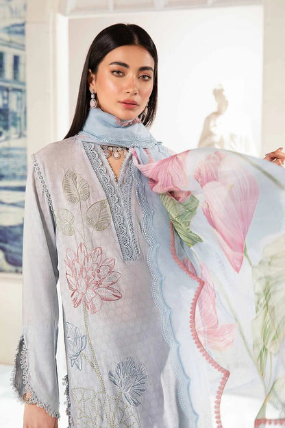 3 Piece - Printed Lawn Maria B Suit | M - 503