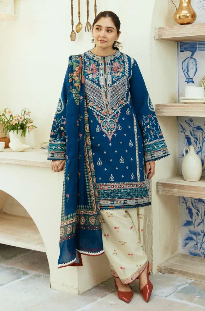 3 Piece - Embroidered Dhanak Eid Collection | COCO - 12