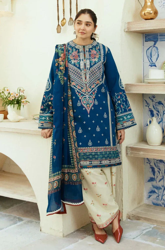 3 Piece - Embroidered Dhanak Eid Collection | COCO - 12