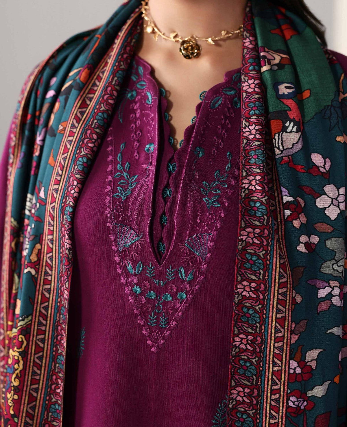 Alizee-3PC Lawn EMBROIDERED Iz-267
