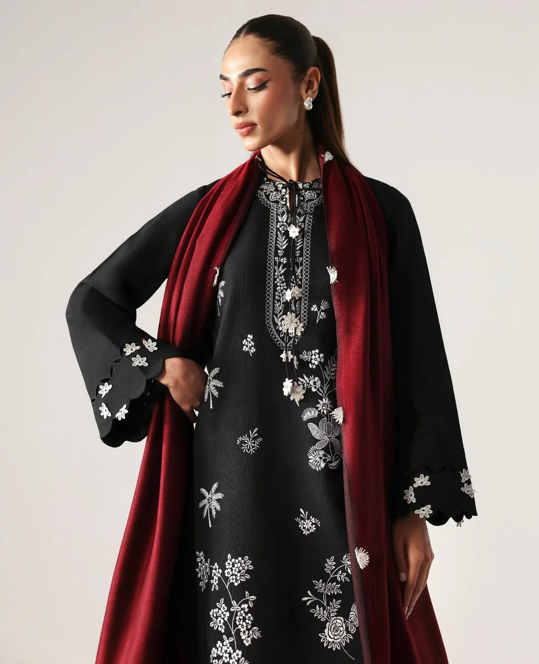 Elise D-259 Embroidered Lawn 3pc