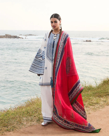 HUSSAIN REHAR - UNSTITCHED 3PC LAWN EMBROIDERED D-201